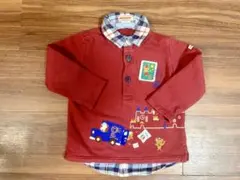 ミキハウス　MIKIHOUSE　襟付きロンT トレーナー　カットソー　９０