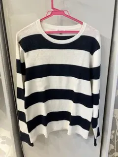 美品BEAUTY & YOUTH ユナイテッドアローズボーダーM 厚手ワッフル