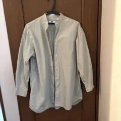 UNIQLOバンドカラーロングシャツ