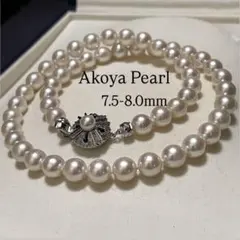 大珠/K14WG✨ あこや真珠 パール ネックレス イヤリングセット 8.0mm