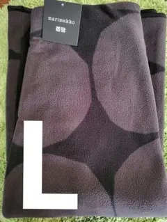 【新品】 ユニクロ 人気 マリメッコフリーススカートL ダークグレー