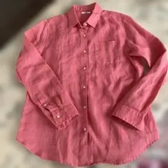 ユニクロ　リネン100%シャツのサムネイル
