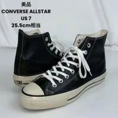 美品 CONVERSE ALLSTAR J HI LEATHER BLACK