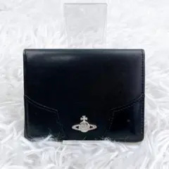 Vivienne Westwood 二つ折り財布 オーブ レザー ブラック - メルカリ