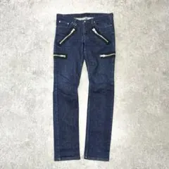 00s 666 トリプルシックス ジップデザイン デニムパンツ 32 Y2Kのサムネイル