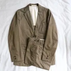 BEAMS PLUS ビームス プラス コットンツイル セットアップ オリーブ