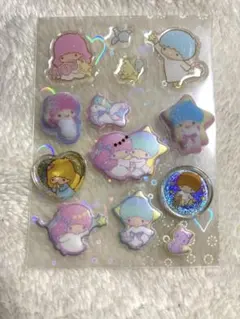 【おすそ分けシール】サンリオ　リトルツインスターズ キキララ　ぷくっとシール