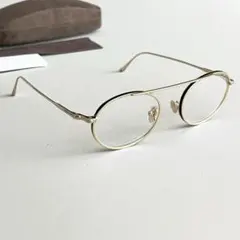 極美品【DIOR/ディオール】伊達メガネ ゴールドDeuxieme classe - メルカリ