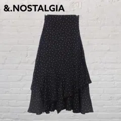 &.NOSTALGIA ドット柄マーメイドスカート Mのサムネイル