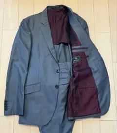 Men's Bigi メンズビギ スーツ 光沢 グレー