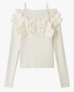 SNIDEL プリーツドッキングプルオーバー