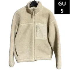 GU ボアフリースブルゾン　アイボリー？　ベージュ？　クリーム色？　Sサイズ