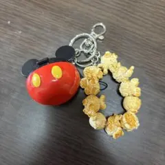 ミッキーマウス　ポップコーン　キーホルダー
