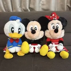 ミッキー・ミニー・ドナルドぬいぐるみ　セット