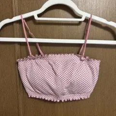 GU バンドゥ　ピンク　チェック柄のサムネイル