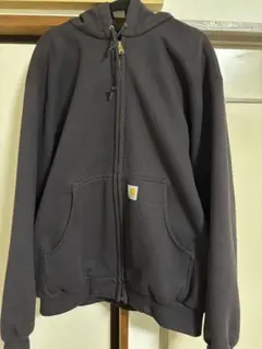 Carhartt ブラック フルジップパーカー