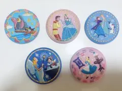 ディズニー　刺繍缶バッジ　5個セット