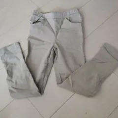 起毛　ベージュ ストレッチパンツ 130cm