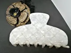 スナイデルホーム キルティングパール ヘアクリップ キラキラシュシュ セット