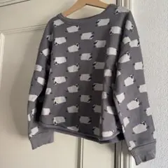 PETIT BATEAU ひつじ トレーナー カットソー 8ans 128cm