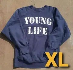 チャンピオン　リバースウィーブ ヤングライフ　希少柄　XL 2025年最新】young life リバースの人気アイテム - メルカリ