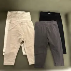 H&M 6-9M（70cm相当）　 ベビーコットンレギンス　４組