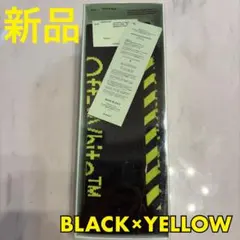 【新品】OFF-WHITE/オフホワイト　靴下　ブラック×イエロー