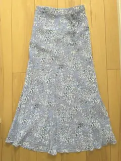 ミラオーウェン マーメイド 花柄ナロースカート　 花柄スカート