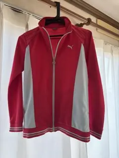 PUMA 赤 ジップアップジャケット