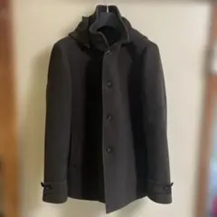 コムサイズム　フード付きコート