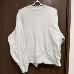UNIQLO ホワイト クルーネック スウェット M UNIQLO
