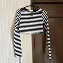 Chico ストライプ 長袖カットソー Fサイズ