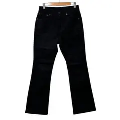 GU ジーユー　 ミドルライズフレアジーンズ 　ブーツカット 黒　M