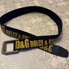 D&G DOLCE & GABBANA ロゴベルト キャンバス