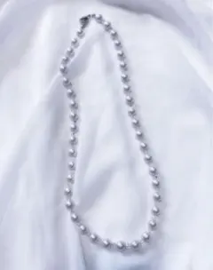 パール 風 ビーズ ネックレス 結婚式