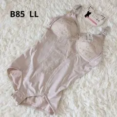 大きいサイズB85LL　パリシェボディースーツシェイプボディーベージュ花柄レースのサムネイル