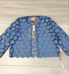 【新品】イタリア製 ottod'Ame オットダム ドットレース ジャケット 青のサムネイル