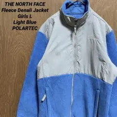 ノースフェイスNORTH FACE デナリ フリース GIRLS Mライトブルー