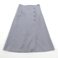 イッカラウンジ ボタン付きミディアムスカート Lサイズ グレー系 348741のサムネイル