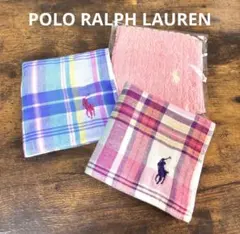 POLO RALPH LAUREN☆タオルハンカチused品2枚・未使用品１枚