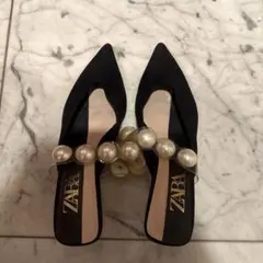 ZARA 靴　パール