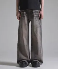 【GRANCY】Wide Straight Denim Pants L