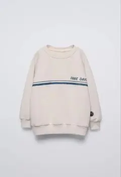 ZARA ストライププリントスウェット