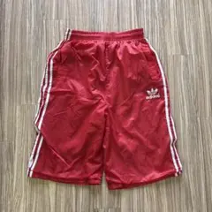 80s ビンテージadidas アディダス トレフォイル ショートパンツ レッド