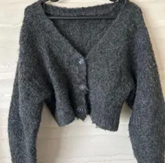 上着 トップス ニットセーター グレー