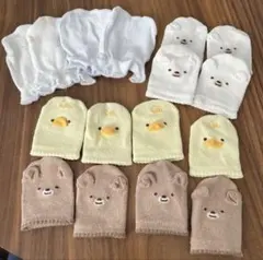 アカチャンホンポ　はずれにくいミトン　赤ちゃん用ミトン 8点セット