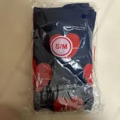 着圧ソックス S/M ハートデザイン　ネイビー