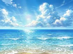 綺麗な海と空