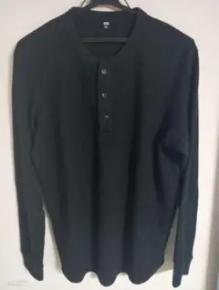 ユニクロ　ワッフルヘンリーネックTシャツ