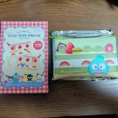サンリオキャラクターズ　フラットミニポーチ　ケーキシリーズ　ハンギョドン